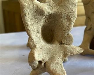 Lot of 5 Primitive Nahua Pottery Figures Ceramic	4in H	