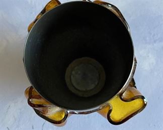 Artist Made Studio Glass Vase	5.5in H x4.5 W	
