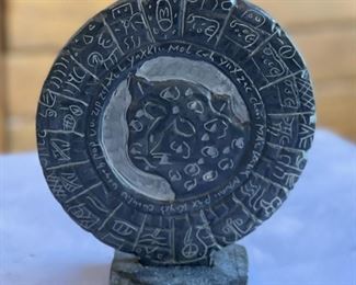 The Mayan Calendar with A Jaguar Belize Ronaldo	5.25 H x4.5in Diameter	

