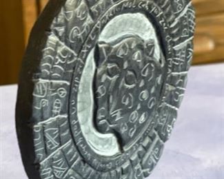 The Mayan Calendar with A Jaguar Belize Ronaldo	5.25 H x4.5in Diameter	
