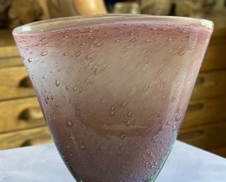 Romanian Art Glass Vase LIP	7x8x3in	HxWxD
