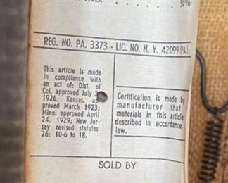 1970s Thonet Bent Plywood Plush Armchair with/ Ottoman Chair Bentwood	26x38x34in Seat: 14.5 Ottoman: 14.5x30x30in	HxWxD
