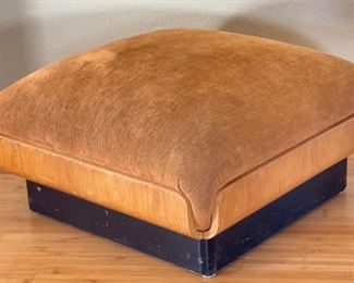 1970s Thonet Bent Plywood Plush Armchair with/ Ottoman Chair Bentwood	26x38x34in Seat: 14.5 Ottoman: 14.5x30x30in	HxWxD
