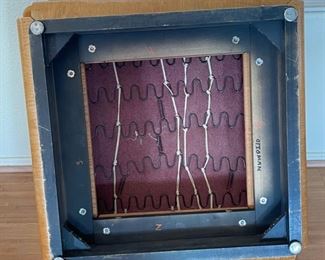 1970s Thonet Bent Plywood Plush Armchair with/ Ottoman Chair Bentwood	26x38x34in Seat: 14.5 Ottoman: 14.5x30x30in	HxWxD
