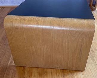 1970s Thonet Bent Plywood Coffee Table Bentwood Molded Wood Waterfall	14.5x20x52.5in	
