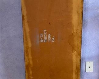 1970s Thonet Bent Plywood Coffee Table Bentwood Molded Wood Waterfall	14.5x20x52.5in	
