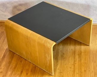 1970s Thonet Bent Plywood End Table Bentwood Molded Wood Waterfall	16x29x28.5	HxWxD
