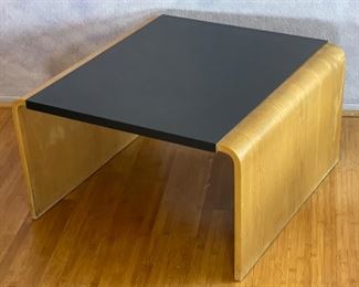 1970s Thonet Bent Plywood End Table Bentwood Molded Wood Waterfall	16x29x28.5	HxWxD
