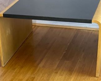 1970s Thonet Bent Plywood End Table Bentwood Molded Wood Waterfall	16x29x28.5	HxWxD
