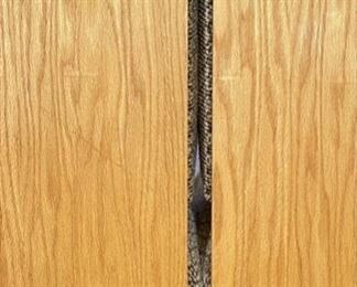 2pc 1970s Thonet Bent Plywood Plush Armless Loveseat & Chair PAIR Sofa Couch Bentwood Molded Wood	Loveseat: 28x56.5x34. Seat: 24.5 chair:28x29x34in seat:  14.5in	HxWxD
