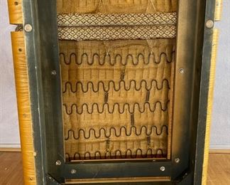 2pc 1970s Thonet Bent Plywood Plush Armless Loveseat & Chair PAIR Sofa Couch Bentwood Molded Wood	Loveseat: 28x56.5x34. Seat: 24.5 chair:28x29x34in seat:  14.5in	HxWxD
