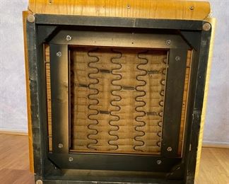 2pc 1970s Thonet Bent Plywood Plush Armless Loveseat & Chair PAIR Sofa Couch Bentwood Molded Wood	Loveseat: 28x56.5x34. Seat: 24.5 chair:28x29x34in seat:  14.5in	HxWxD
