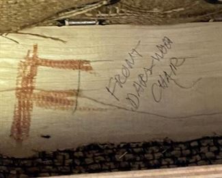 2pc 1970s Thonet Bent Plywood Plush Armless Loveseat & Chair PAIR Sofa Couch Bentwood Molded Wood	Loveseat: 28x56.5x34. Seat: 24.5 chair:28x29x34in seat:  14.5in	HxWxD
