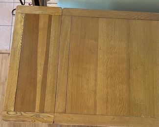 Antique Oak Trestle Table Draw Leaf	29x29.5x41.25-64	HxWxD
