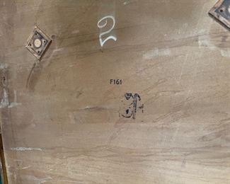 Antique Oak Trestle Table Draw Leaf	29x29.5x41.25-64	HxWxD
