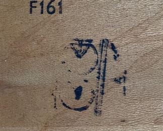 Antique Oak Trestle Table Draw Leaf	29x29.5x41.25-64	HxWxD
