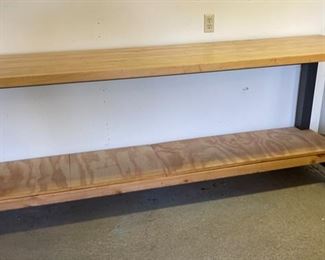 Gladiator Long Work Bench/Table Hardwood & Steel Long	36x97x25in	HxWxD
