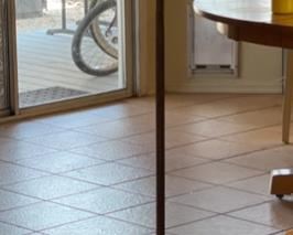 AS-IS Vintage Bronze Slag Glass Floor Lamp	62in h x 21in Diameter	
