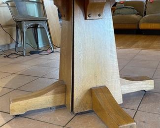 Antique Arts & Crafts Dining Table	29.5in  H x 60in Diameter	
