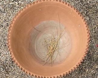 Terracotta Figural bird bath	29in H x 19in diameter	
