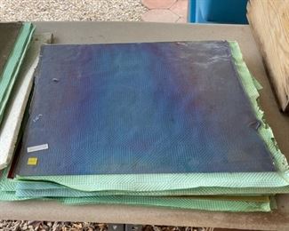 Bullseye Striker Glass Panel Lot Artist Raw Materials		