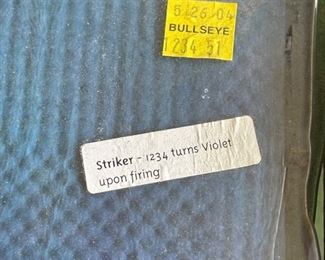 Bullseye Striker Glass Panel Lot Artist Raw Materials		