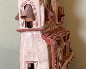 Mexican Pottery Mission Church	24x14x6	HxWxD
