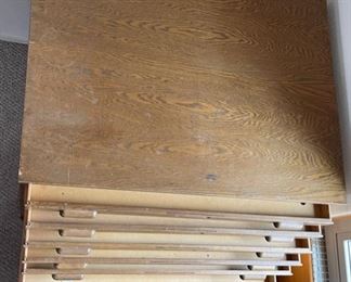 Antique Hamilton Oak  Architect/Artist Cabinet 10-Drawer Blueprint/Map Flat File Cab	33x46x36in	HxWxD
