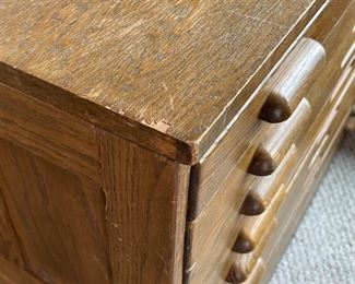 Antique Hamilton Oak  Architect/Artist Cabinet 10-Drawer Blueprint/Map Flat File Cab	33x46x36in	HxWxD
