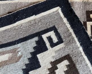 Navajo Saddle Blanket Rug Native American	28x22in	HxWxD
