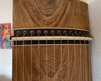Japanese Koto Stringed Instrument Zither	75x10x4in	HxWxD
