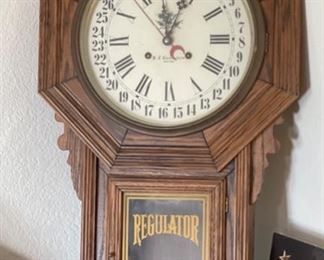 HC Clockmakers Calendar Clock Regulator	38x14x4.5in	HxWxD
