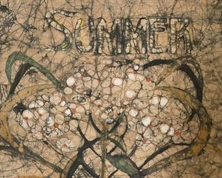 Summer Batik Art	45x30x1.5in	HxWxD
