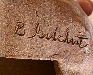 Gilchrist Ceramic Art Face pottery Studio Art	11x8x3.5in	HxWxD
