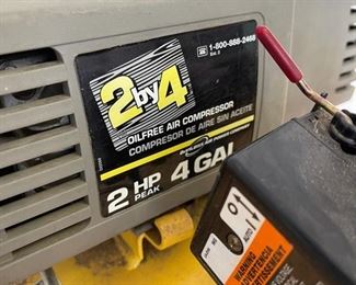 2X4 2hp 4 Gallon Pancake Air Compressor	16X16x16	
