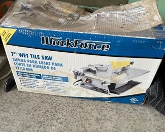 Work force tile saw model THD550		
