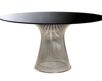 Knoll Warren Platner Table & 4 Chairs Authentic	Chairs: 29.25x28.25x20.5in D.  Table: 53.25in Diameter x 28in H	HxWxD
