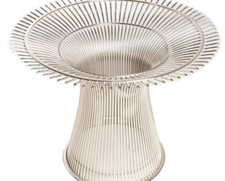 Knoll Warren Platner Table & 4 Chairs Authentic	Chairs: 29.25x28.25x20.5in D.  Table: 53.25in Diameter x 28in H	HxWxD