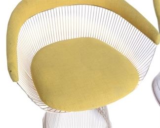 Knoll Warren Platner Table & 4 Chairs Authentic	Chairs: 29.25x28.25x20.5in D.  Table: 53.25in Diameter x 28in H	HxWxD