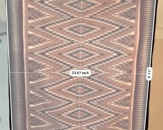 6ft Authentic Navajo Eye Dazzler Rug Native American	76x54in	HxWxD
