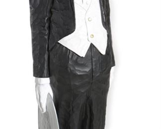 Jack Dowd Haversham the Butler 1988 Sculpture Life-size  hydrocal cement Hawes	67x14x12in	HxWxD
