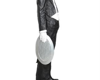 Jack Dowd Haversham the Butler 1988 Sculpture Life-size  hydrocal cement Hawes	67x14x12in	HxWxD
