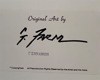 Original Art Gerald Farm Cinnamon Native American Woman Painting	Frame: 21.5x25.5in. Art: 12x16in	
