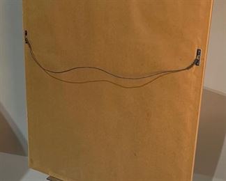 Signed Litho Robert Sarsony  Model with a Bonnet Lithograph Print	Frame: 25x29in Art: 24x18in	
