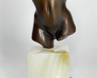 George W. Lundeen Bronze Sculpture Nude Woman Torso	8x3x3in	HxWxD
