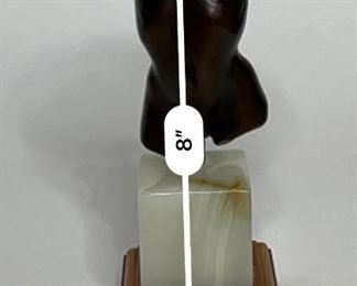 George W. Lundeen Bronze Sculpture Nude Woman Torso	8x3x3in	HxWxD
