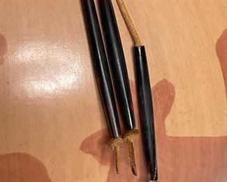 Native American Pottery with Horn Tassels Signed 1291	12.5in H x 12in Diameter	
