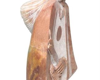 Lg Oreland C Joe Navajo Carved Stone Sculpture OC Native American Alabaster	31x20x8in	HxWxD
