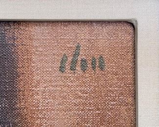 Original Art Kang Cho Model Reading Oil Painting  Nude	Frame: 29.75x25.75 Art: 24x20in	
