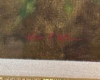 Original Art Wilson J Ong Nude Oil Painting	Frame: 30.5x22.5in. Art: 24x16in	
